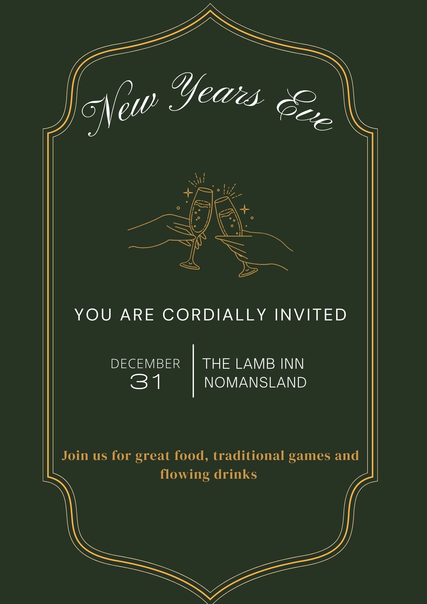 🎆New years eve 🎆 at The Lamb Inn Nomansland